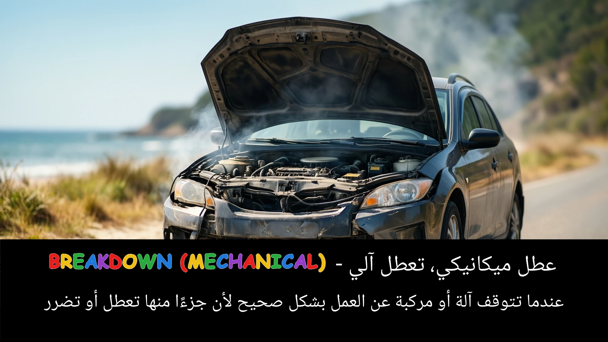 Arabic Illustration for breakdown (mechanical)